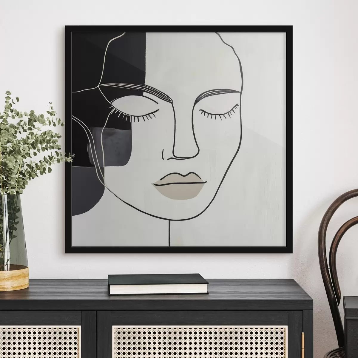 Poster Portret abstract minimalist f45987