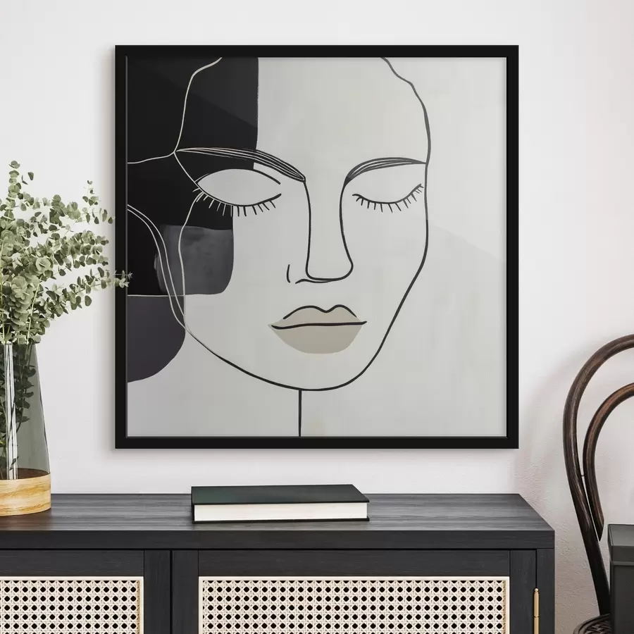 fototapet Portret abstract minimalist f45987