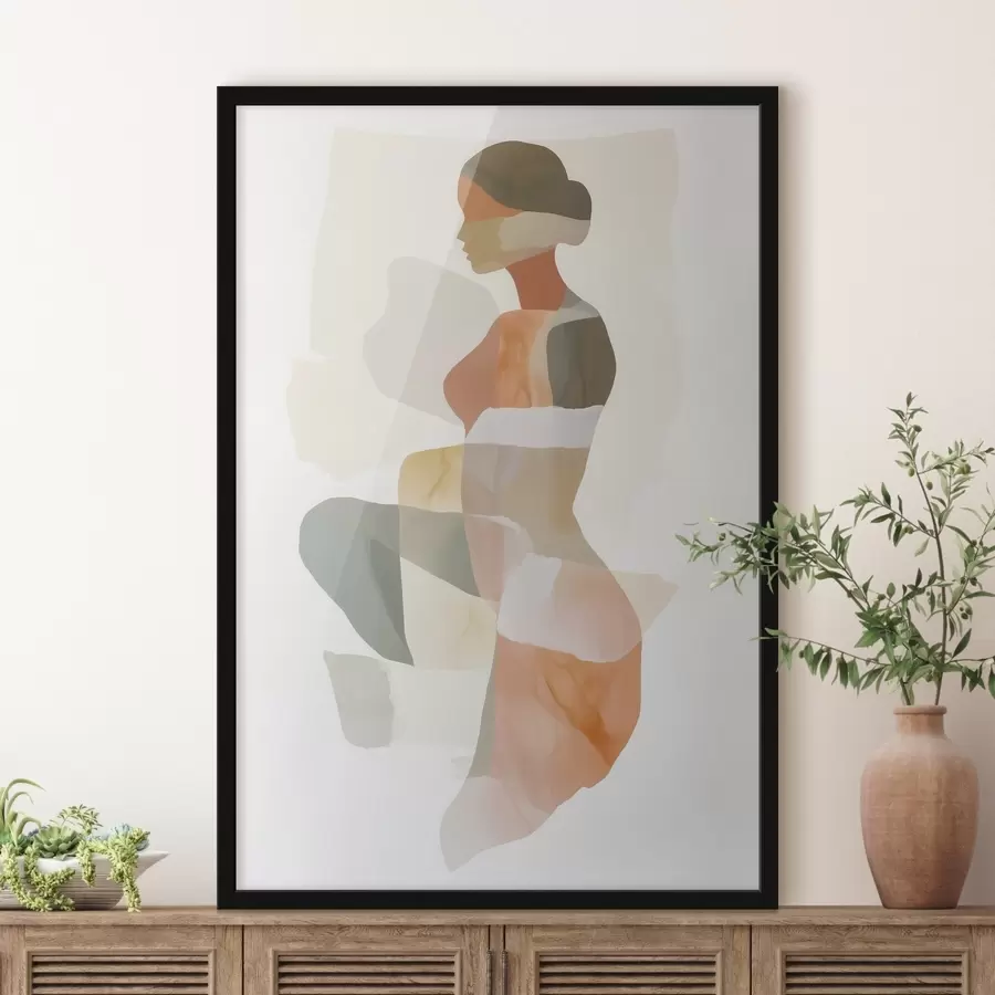 fototapet Siluetă feminină abstractă f45992