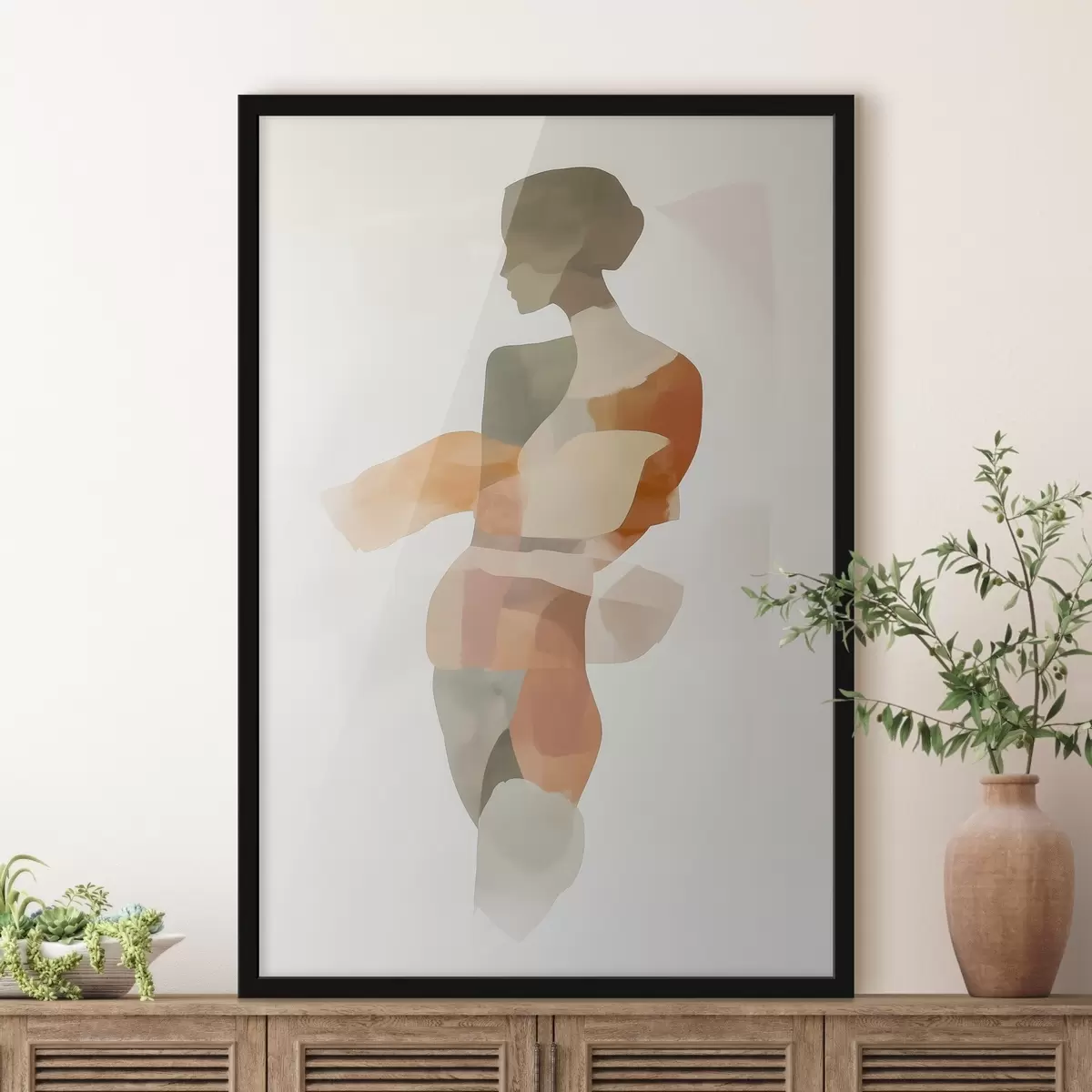 Poster Siluetă feminină abstractă f45993