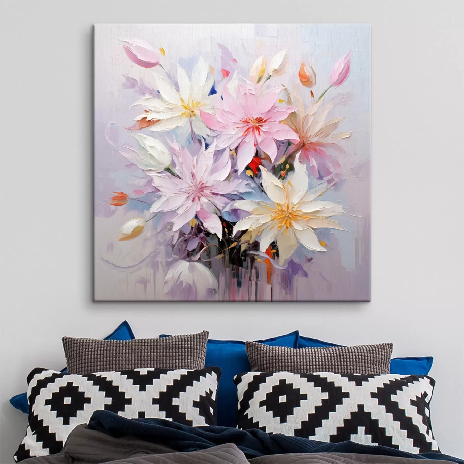 Tablouri Buchet de flori în stil pictură în ulei s45738