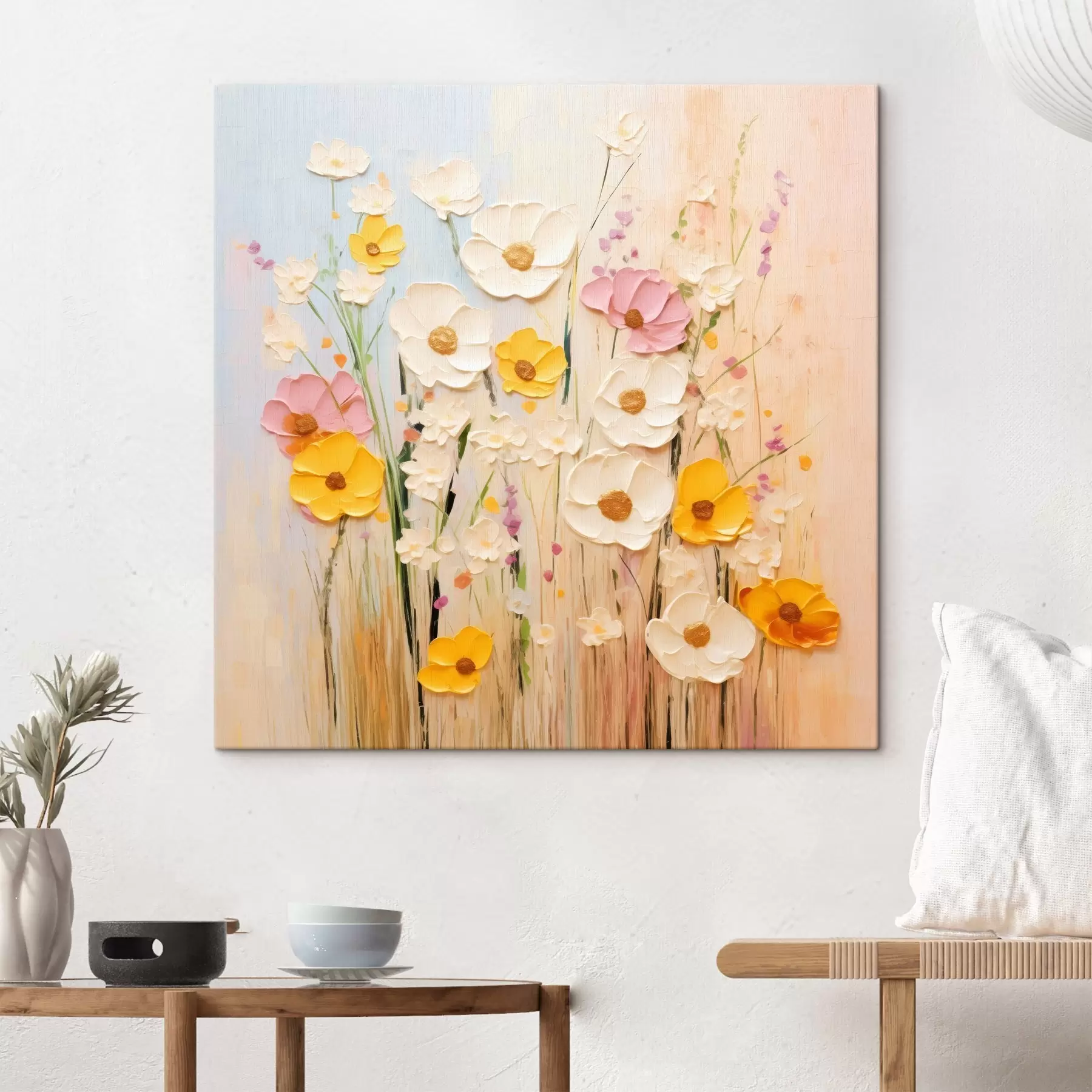 Tablouri Abstracție de primăvară cu elemente de pictură s45740