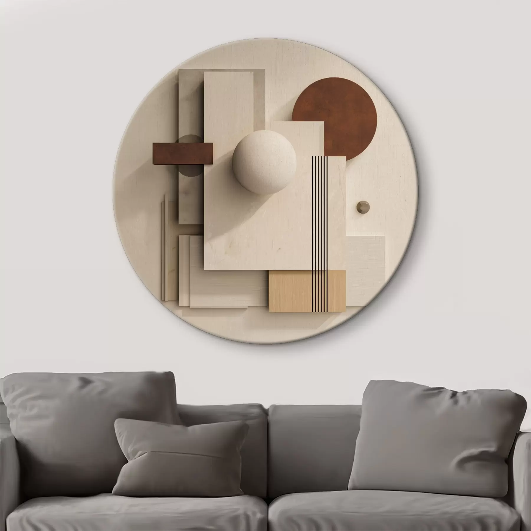 Tablouri Geometria calmului în stilul minimalist modern r45856