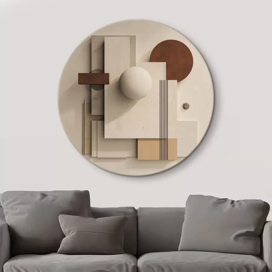 Tablouri Geometria calmului în stilul minimalist modern r45856