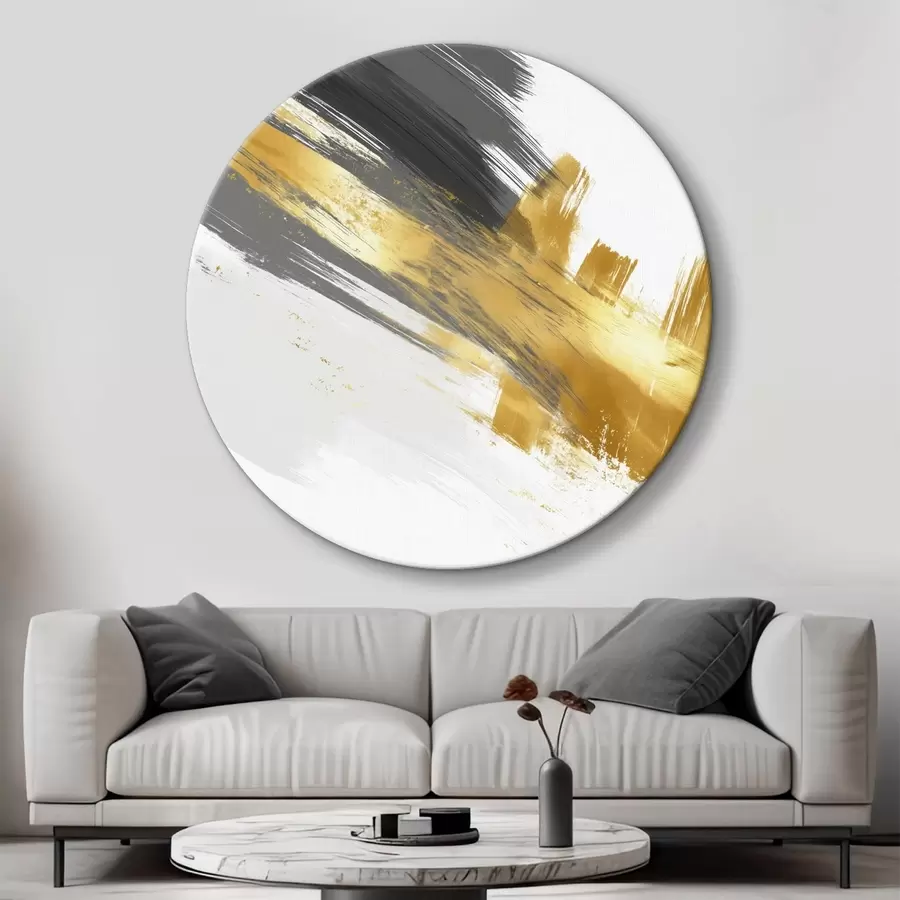 Tablouri Artă modernă cu elemente de pensulație rapidă r45865