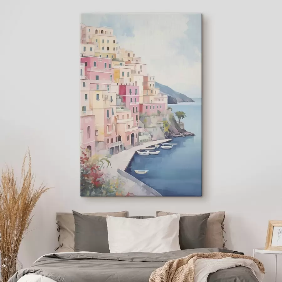 Tablouri Case lângă golful mării s46066