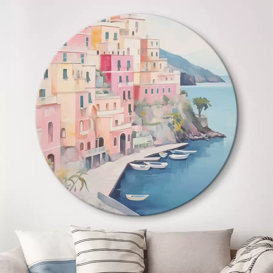 Tablouri Case lângă golful mării r46066