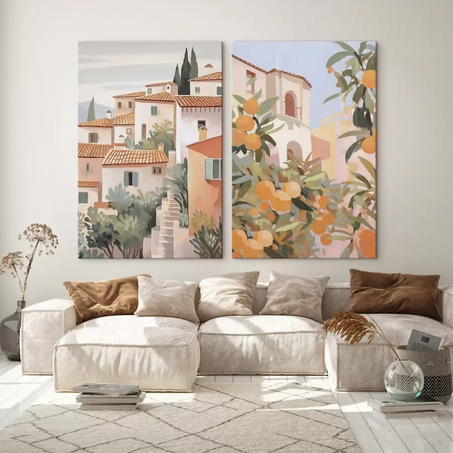 Tablouri Case în mijlocul grădinii m00791