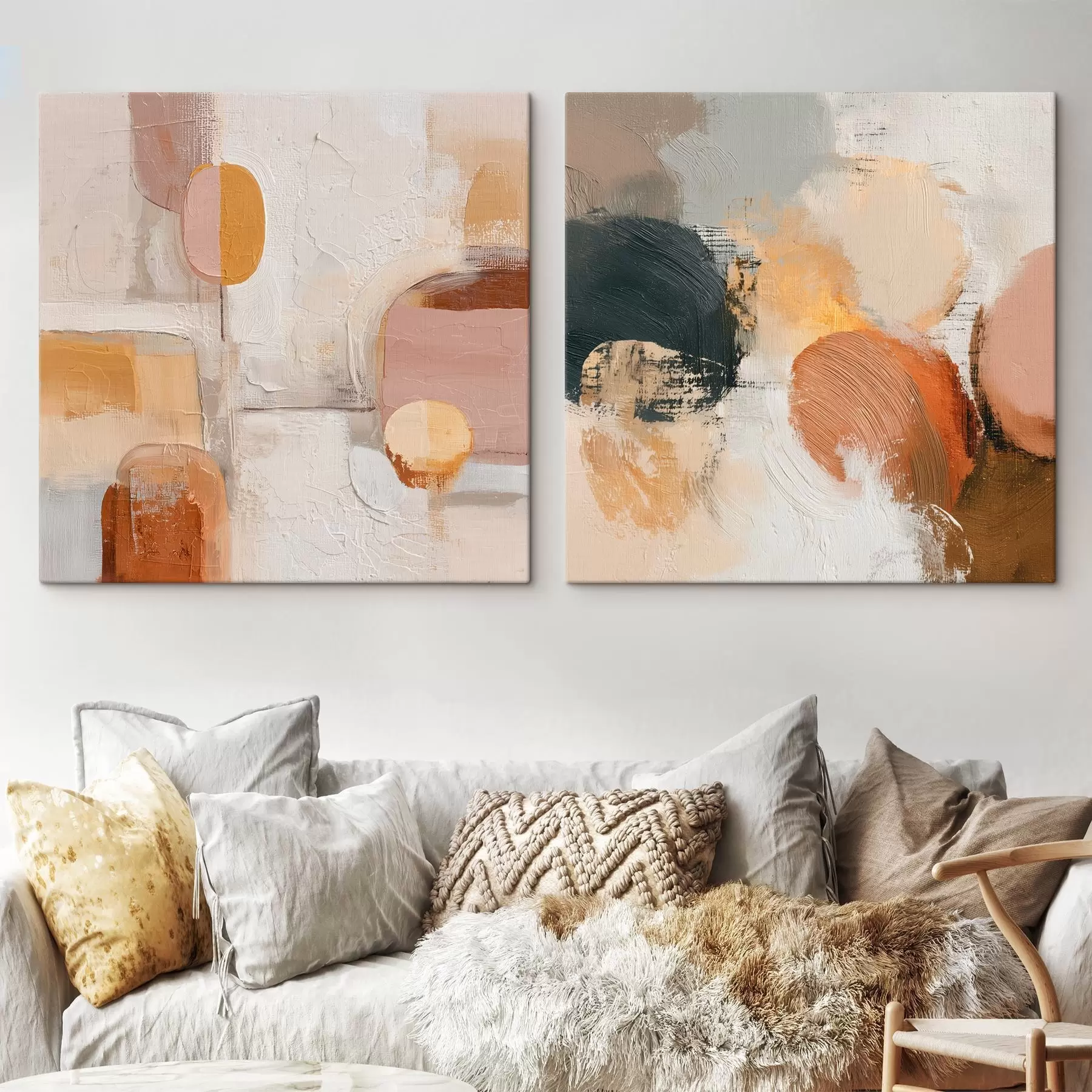 Tablouri Geometria calmului în stilul abstracționist m00747