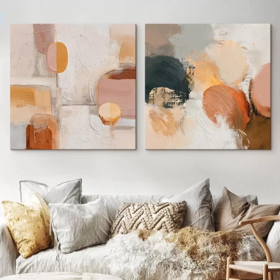 Tablouri Geometria calmului în stilul abstracționist m00747