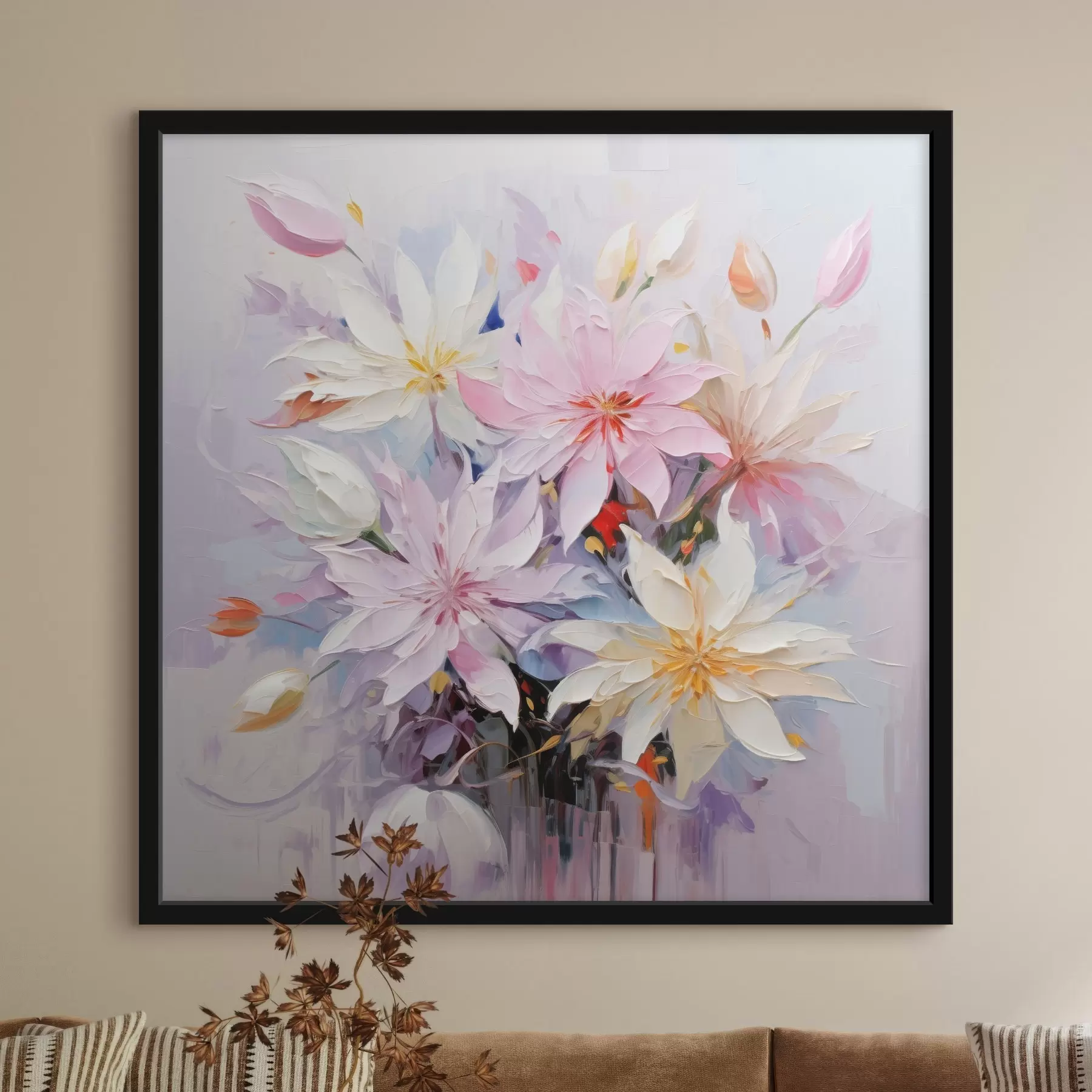 fototapet Buchet de flori în stil pictură în ulei f45738