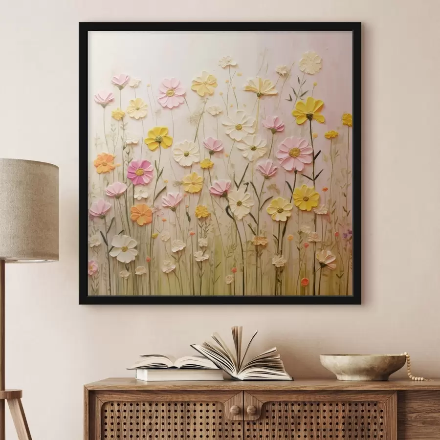 fototapet Câmpul de flori în stilul picturii în ulei f45739