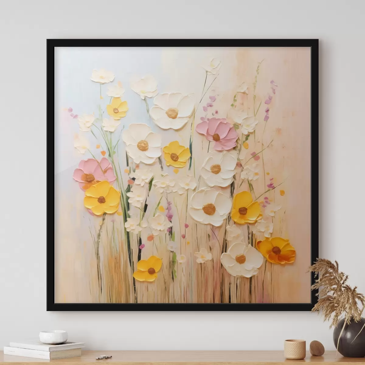 Poster Abstracție de primăvară cu elemente de pictură f45740