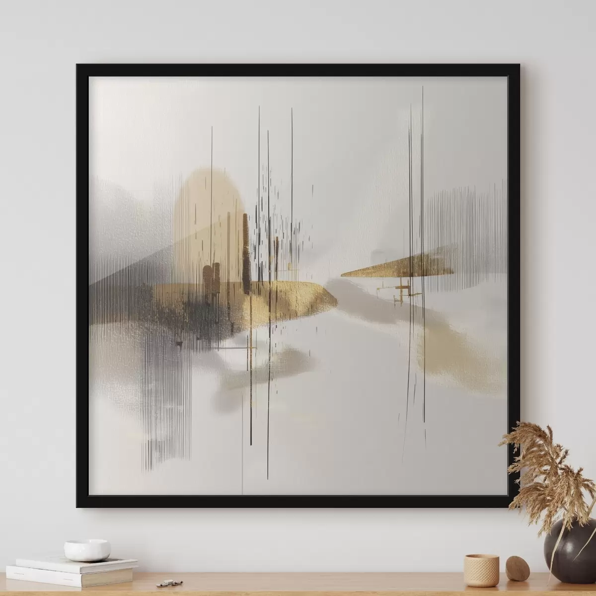 Poster Malul liniștit în stil grafic minimalist f45849