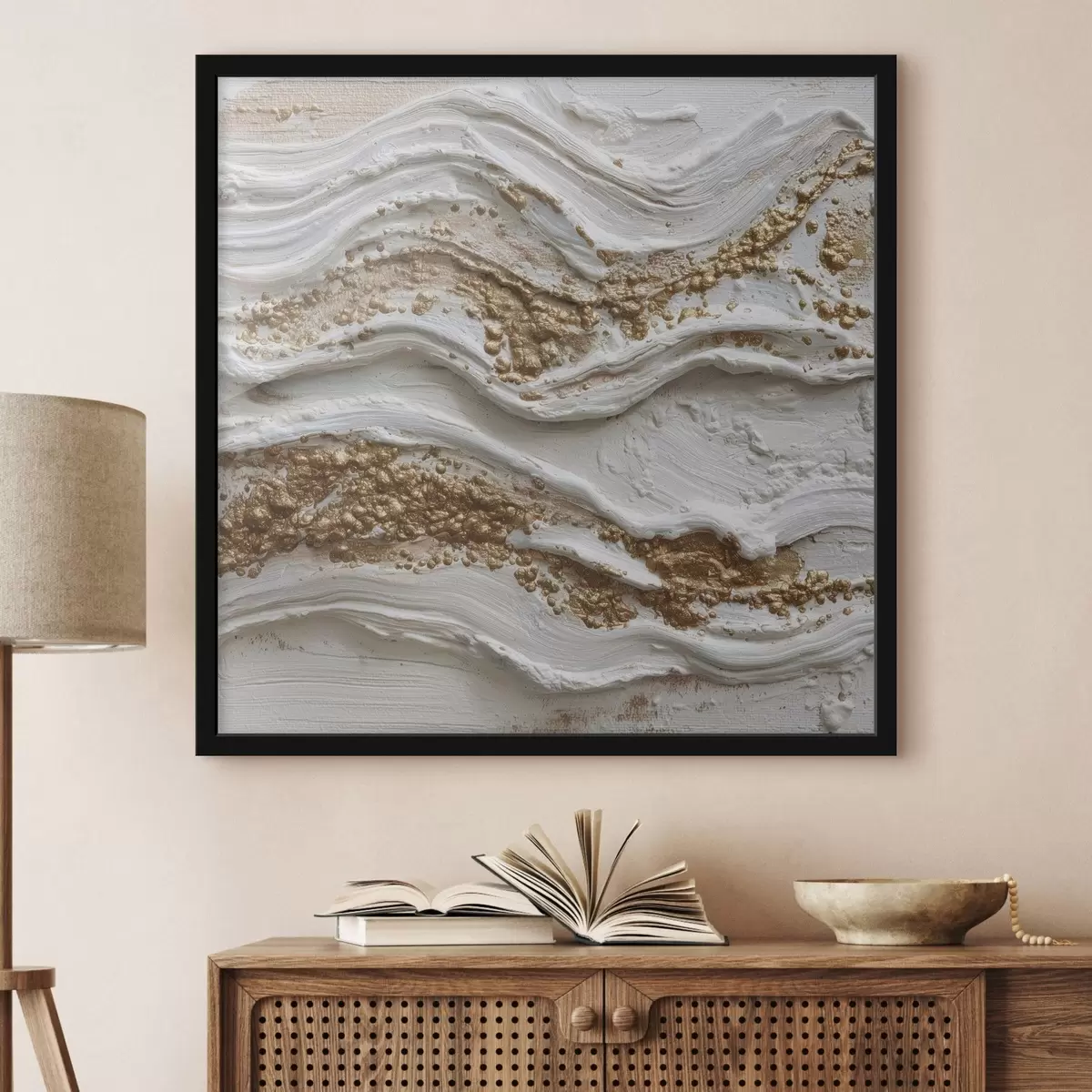 Poster Valuri de relief în stil abstract texturat f45854