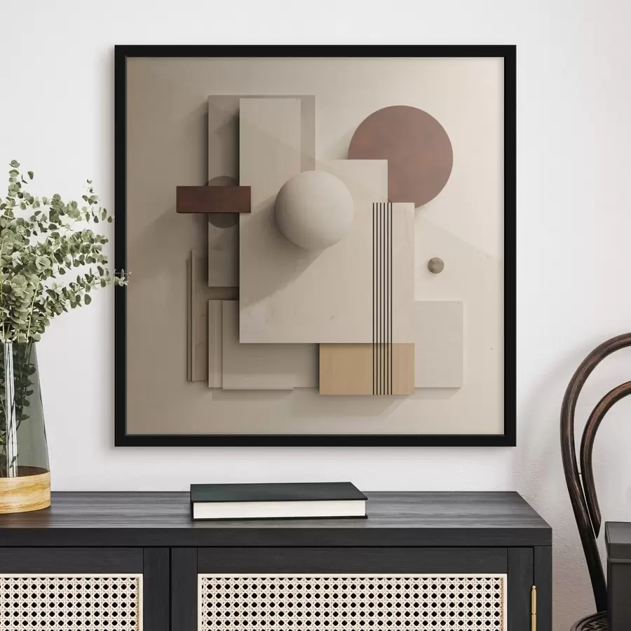 fototapet Geometria calmului în stilul minimalist modern f45856