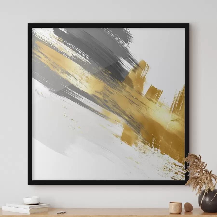 fototapet Artă modernă cu elemente de pensulație rapidă f45865