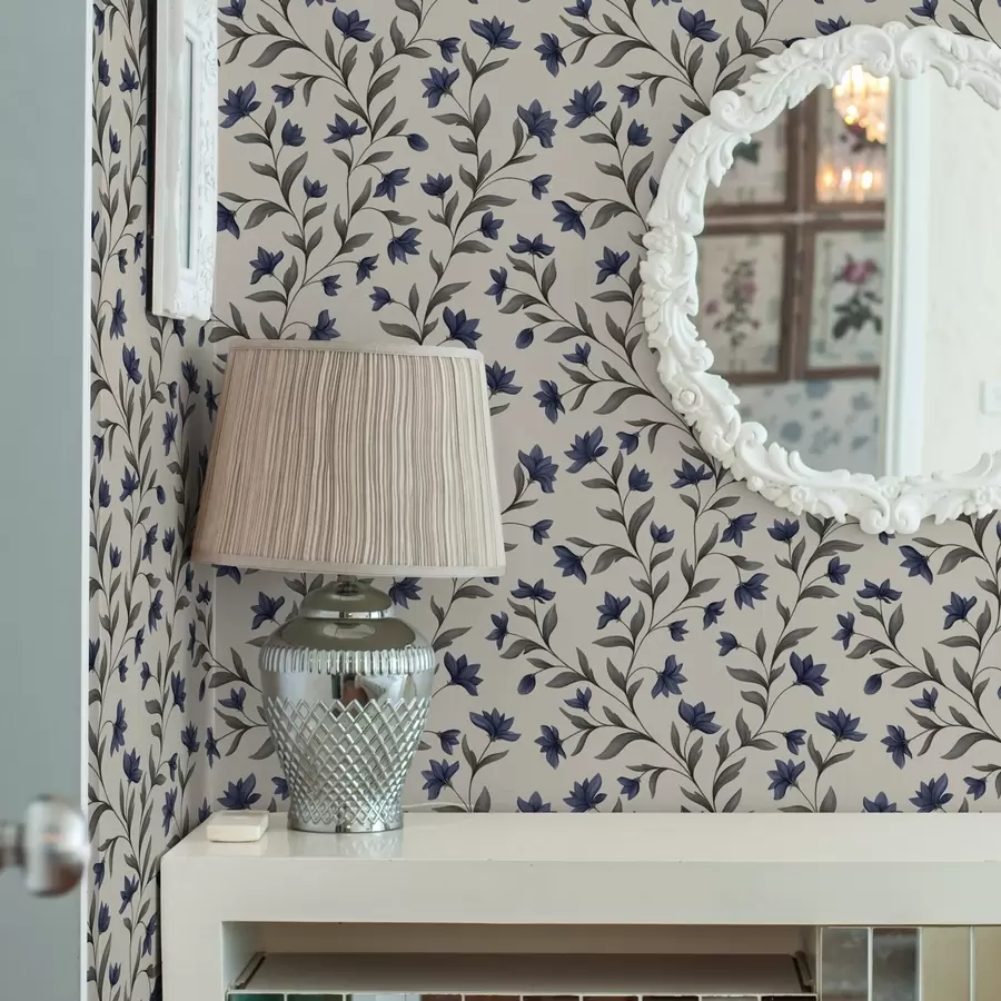 fototapet Clopoței și verdeață cenușie pe un fundal deschis a00622v1