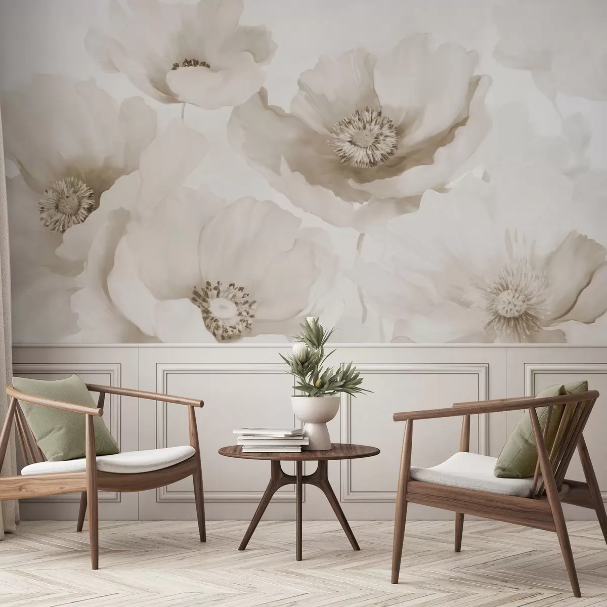 fototapet Maci  nuanțe de bej w04656v1