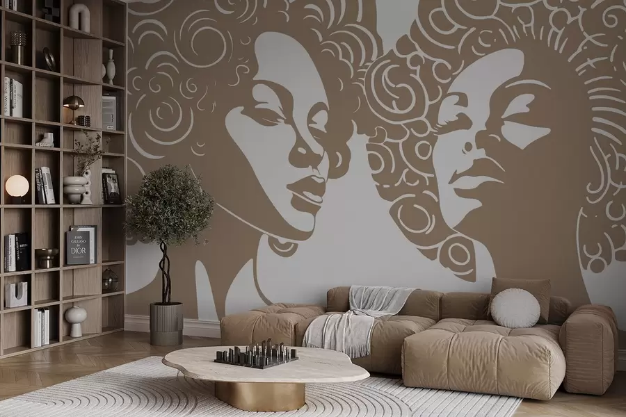 fototapet Două fete w04688