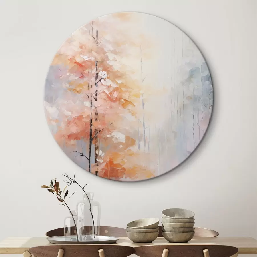 Tablouri Pictură imitație pădure de toamnă r46122