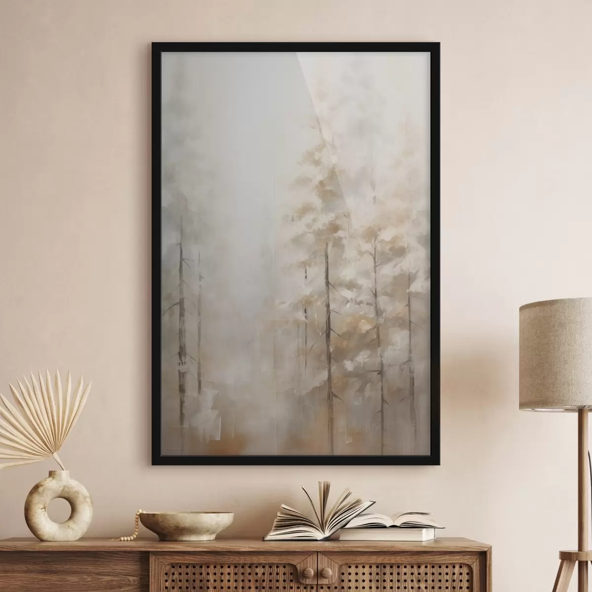 Poster Copaci în pădure imitație de pictură f46123