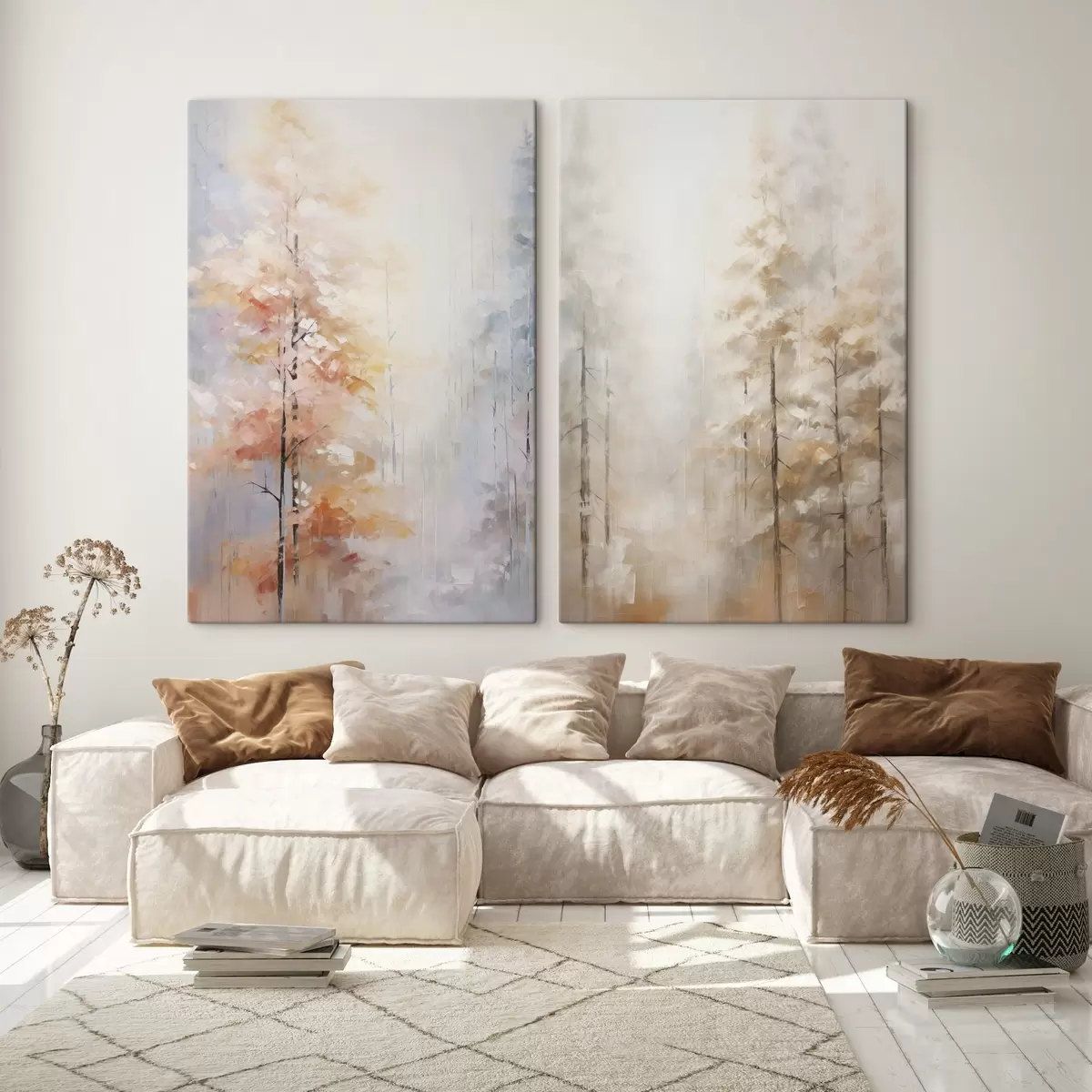 Tablouri Pictură imitație pădure de toamnă m00833