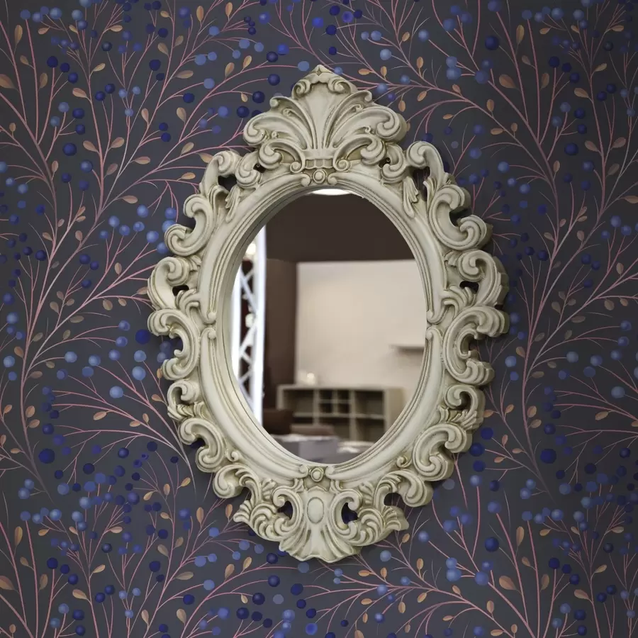 fototapet Ramuri roz-maronii și fructe de pădure albastre pe un fundal grafit a00787