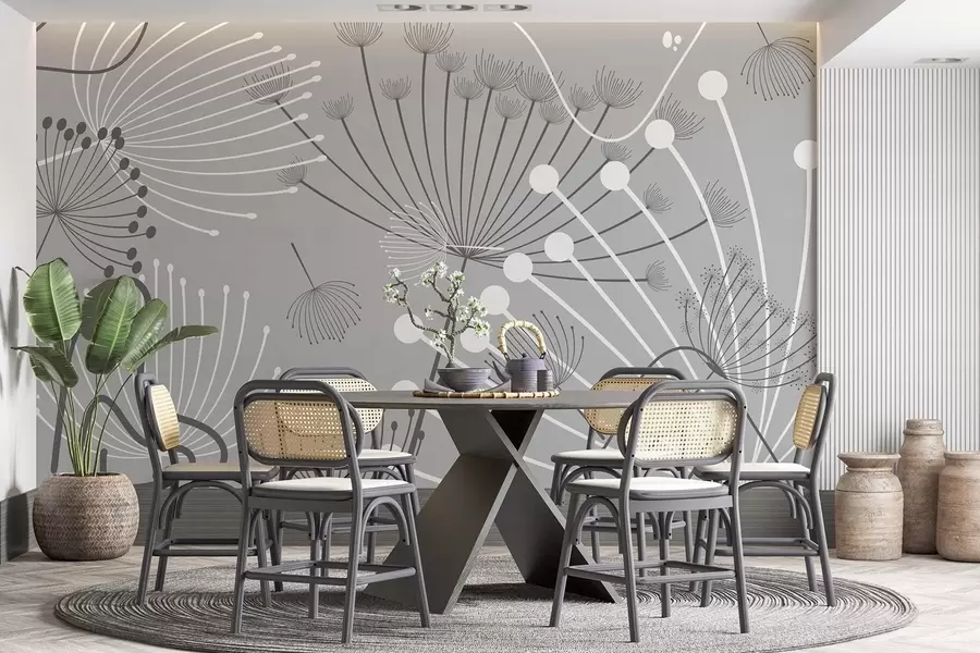 fototapet Flori abstracte w04702v3