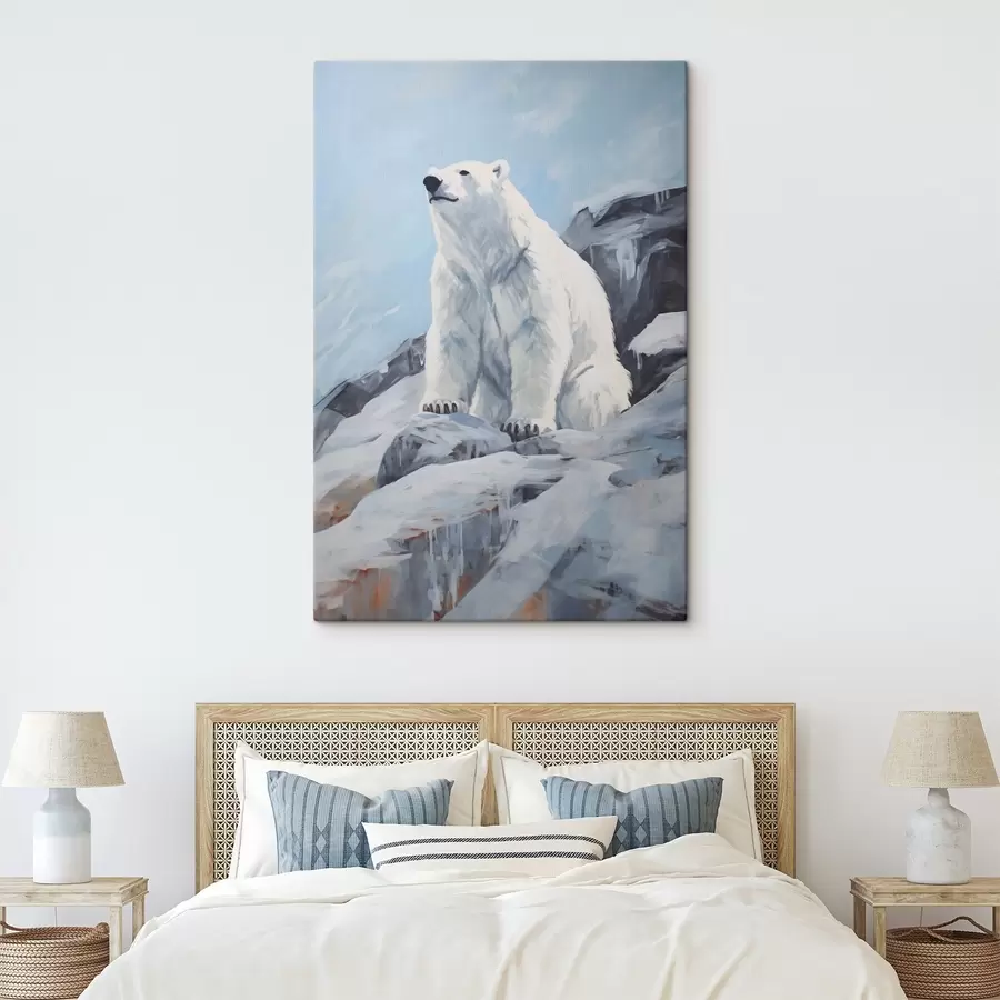 Tablouri Un urs stă pe o banchiză de gheață s46199