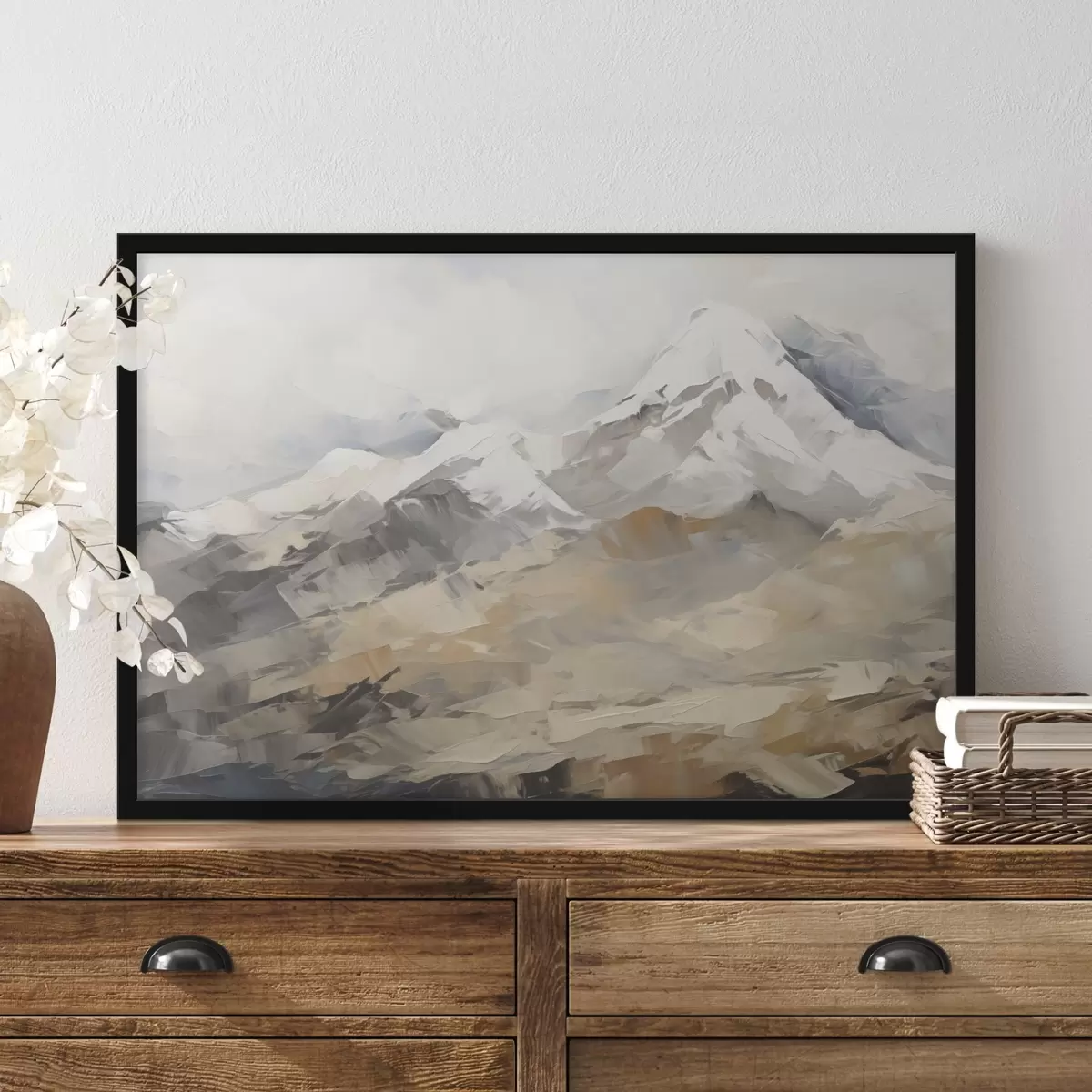 Poster Pictură imitație de munte f46193