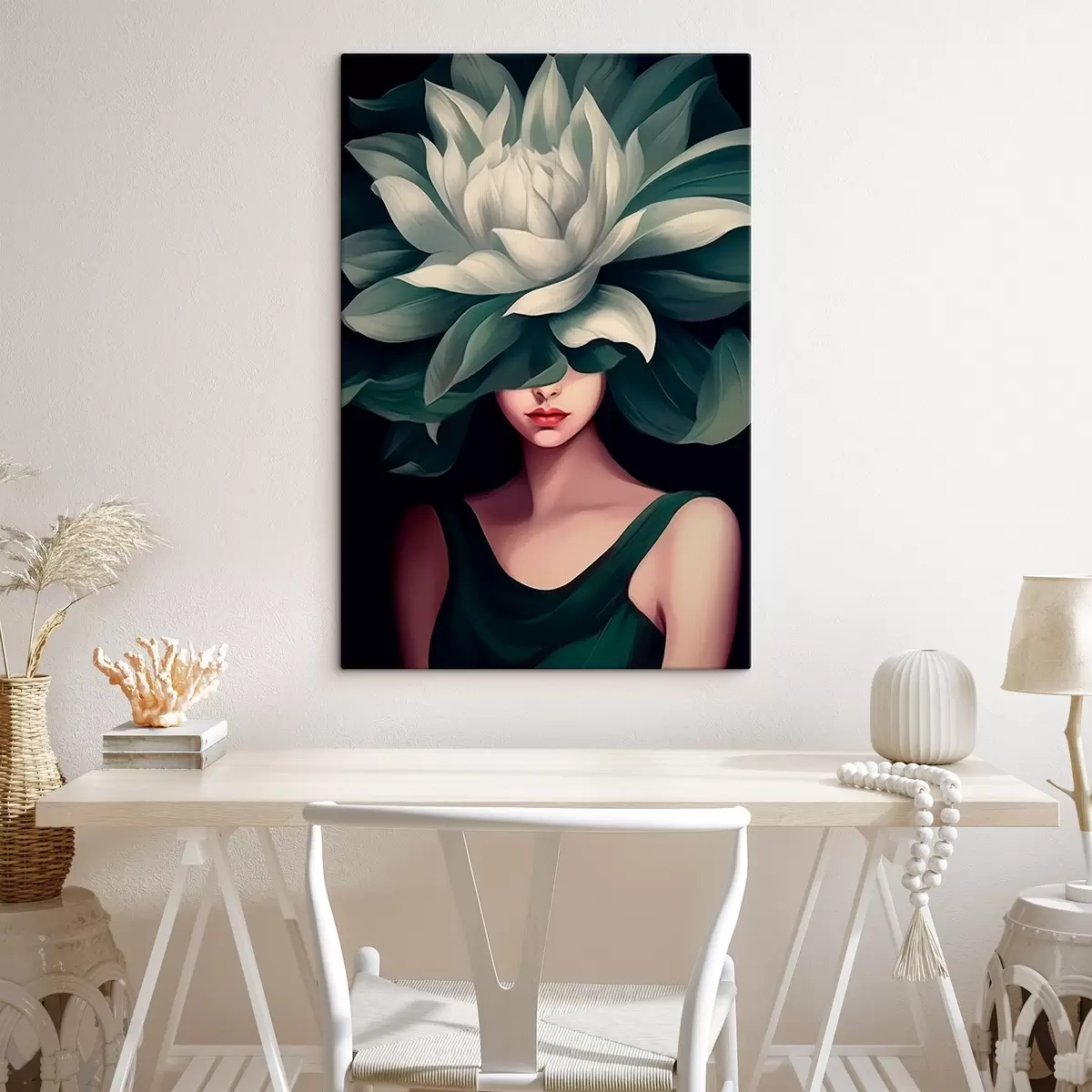 Tablouri Fată cu o floare s46207