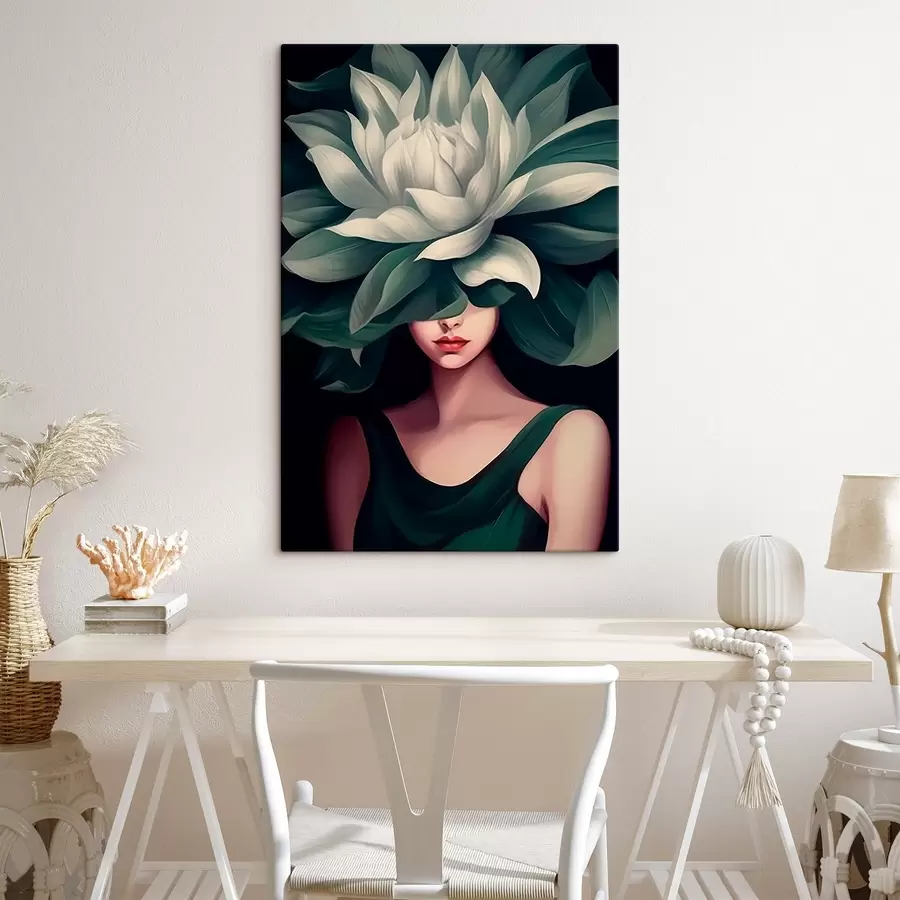 Tablouri Fată cu o floare s46207