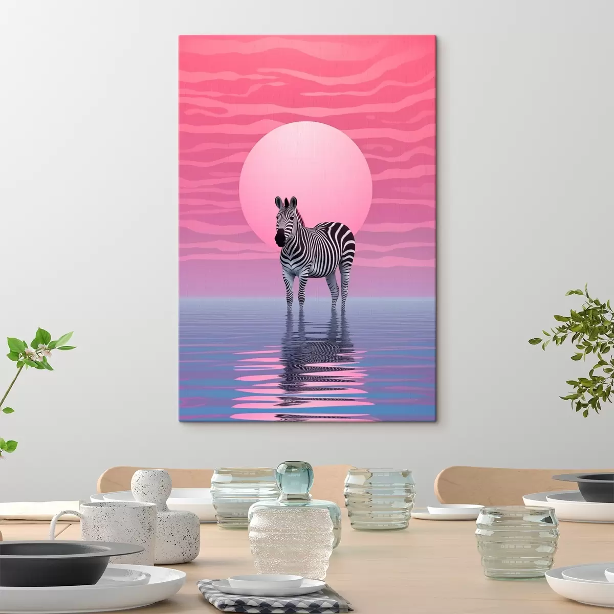 Tablouri Zebra la apusul soarelui s46230