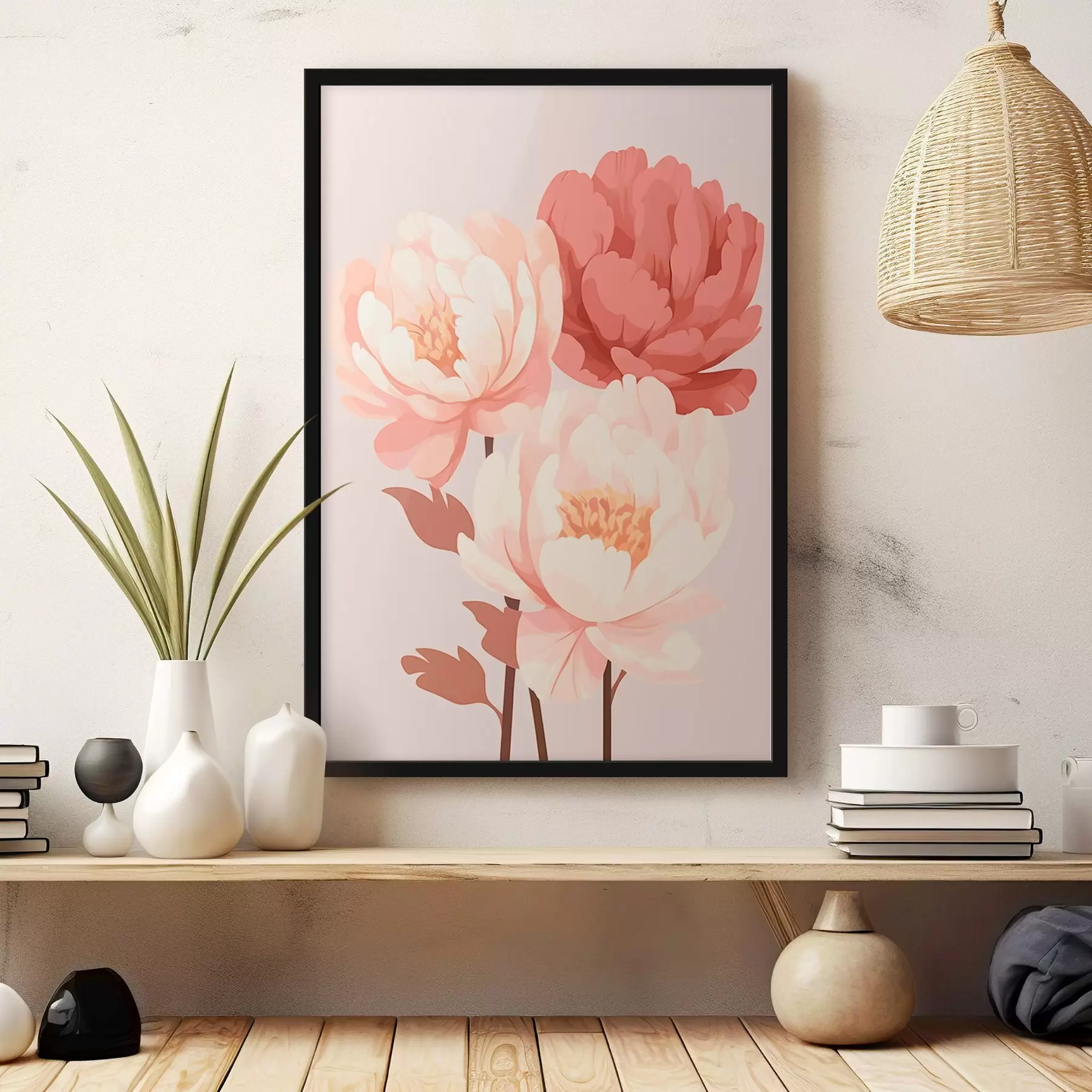 fototapet Peonii f46252