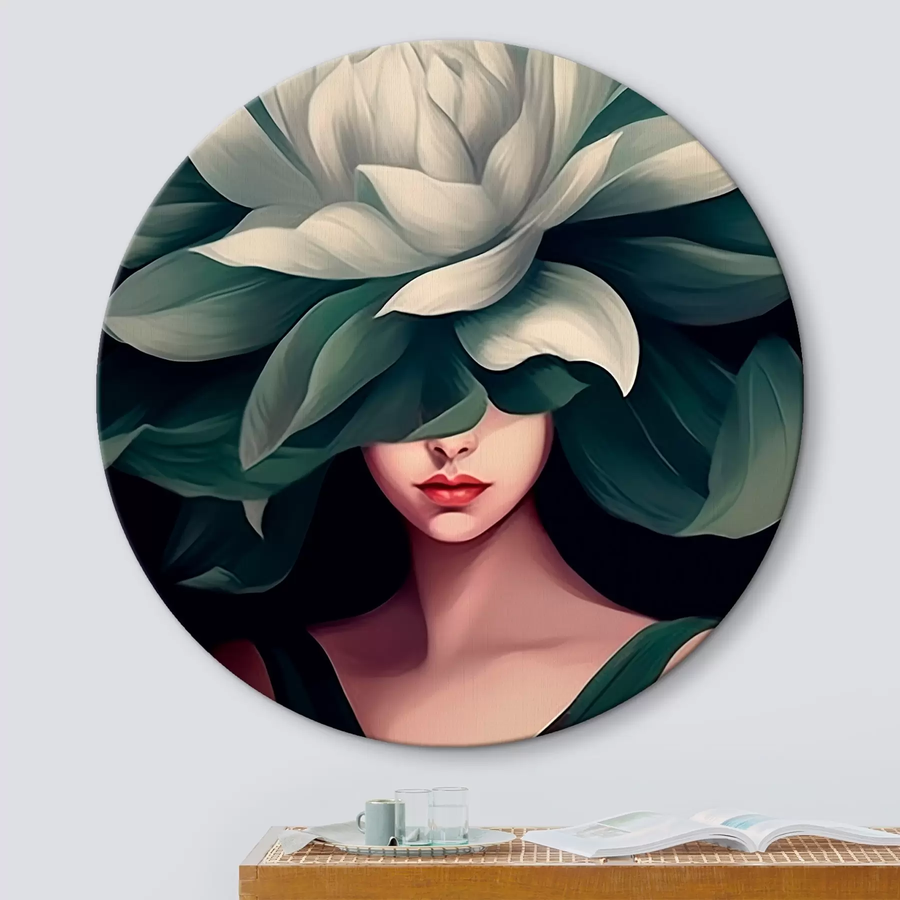 Tablouri Fată cu o floare r46207