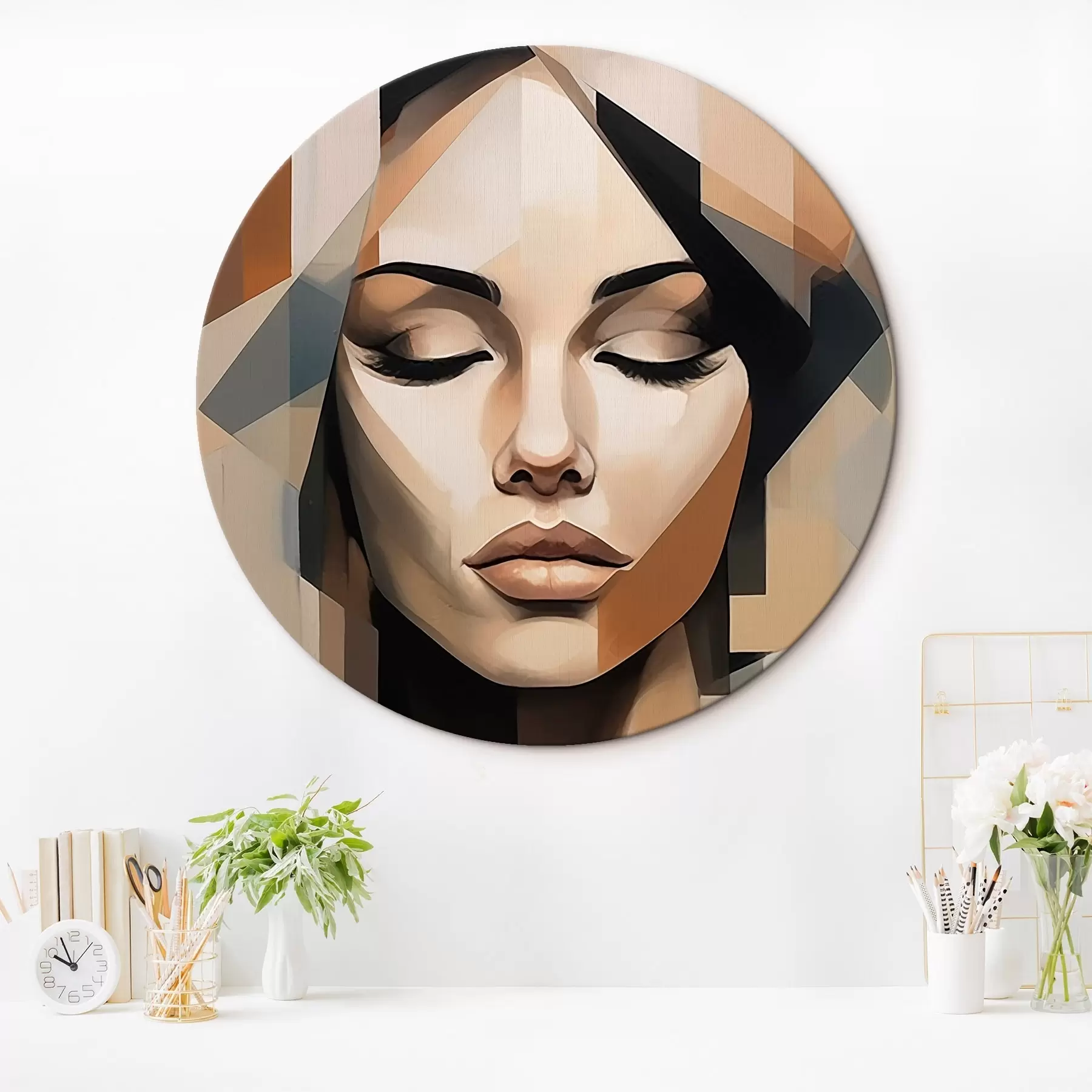 Tablouri Portret geometric feminin r46220