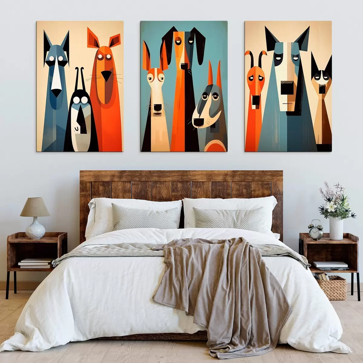 Tablouri Câini abstracți m00845