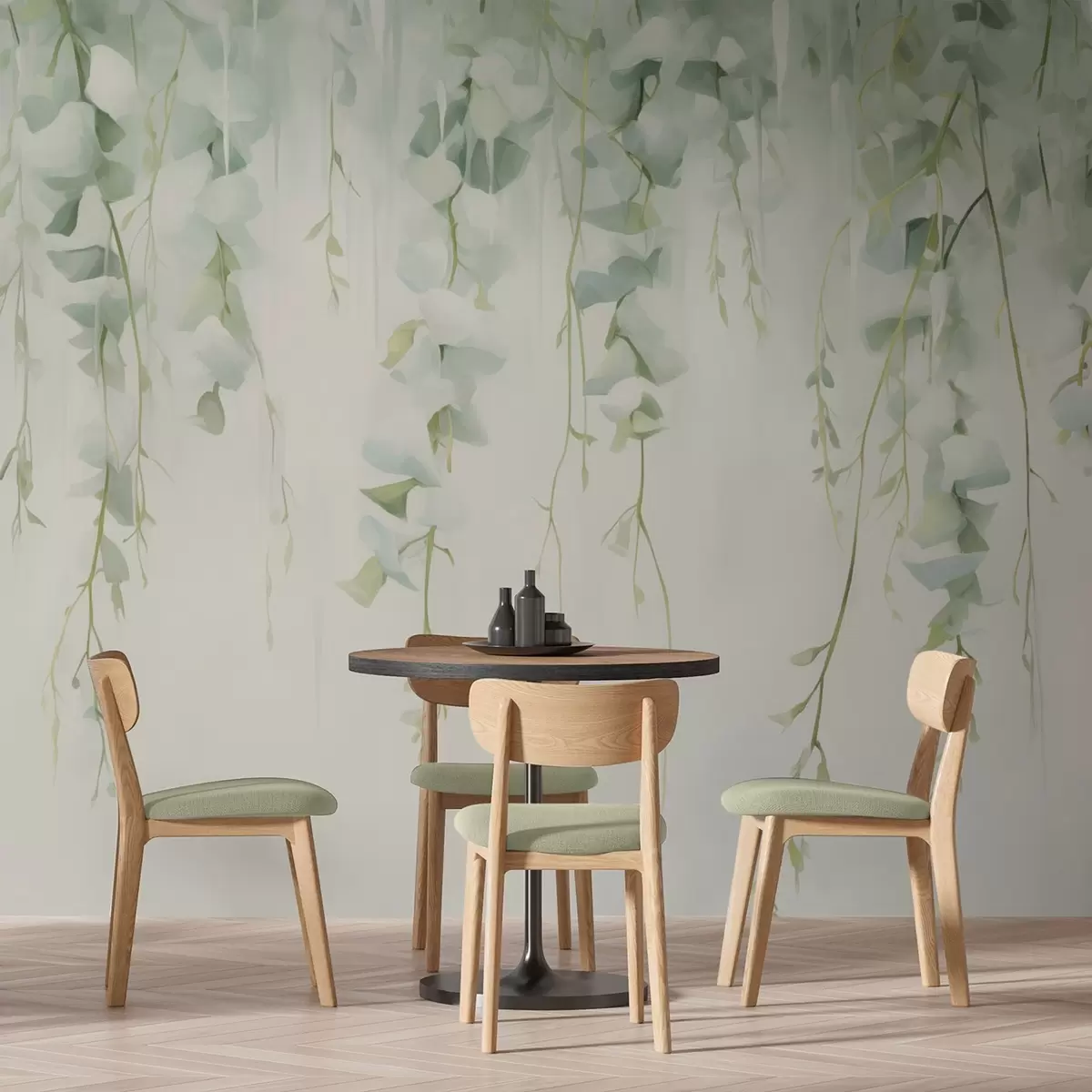 fototapet Ramuri atârnate cu frunze w04722