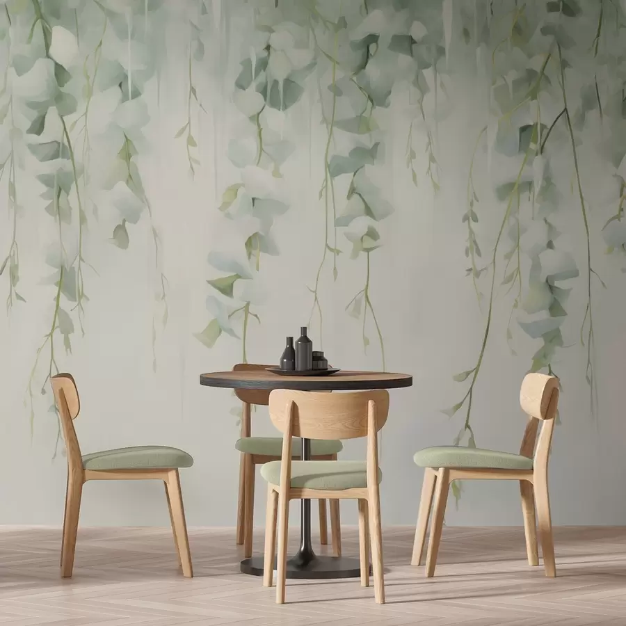 fototapet Ramuri atârnate cu frunze w04722