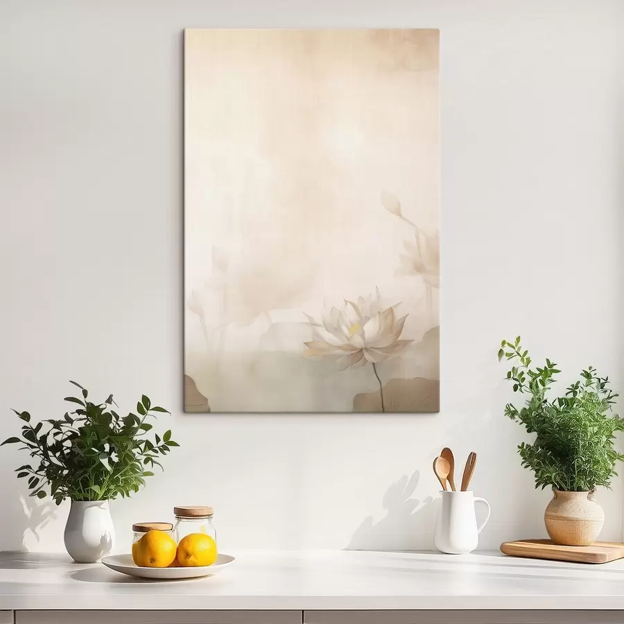 Tablouri Floare de lotus pe un fundal deschis s46070