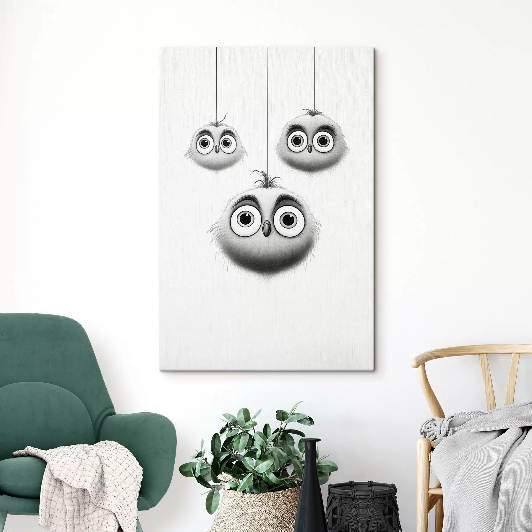 Tablouri Trei păsări drăguțe s46072