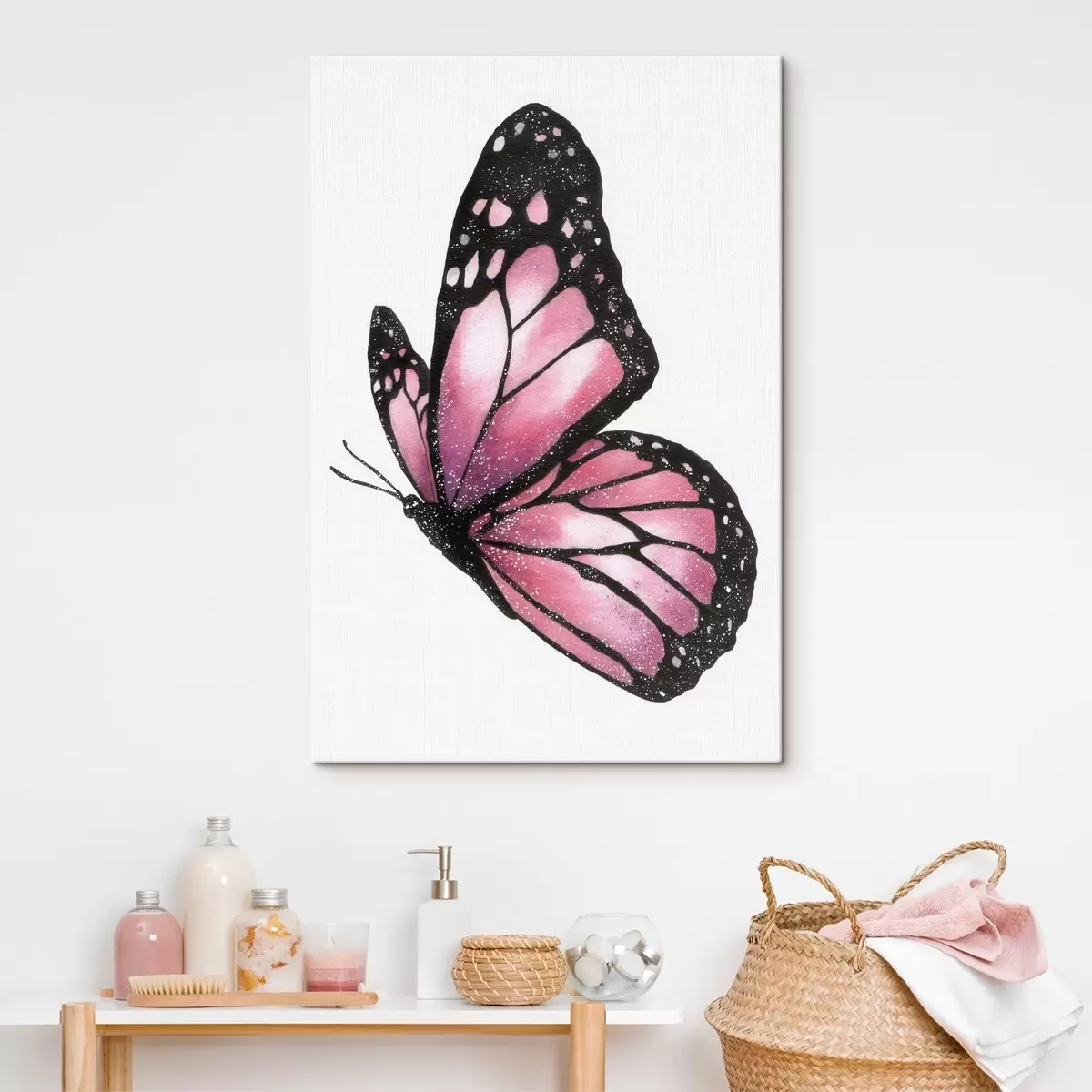 Tablouri Fluture luxos, imitație acuarelă s46074