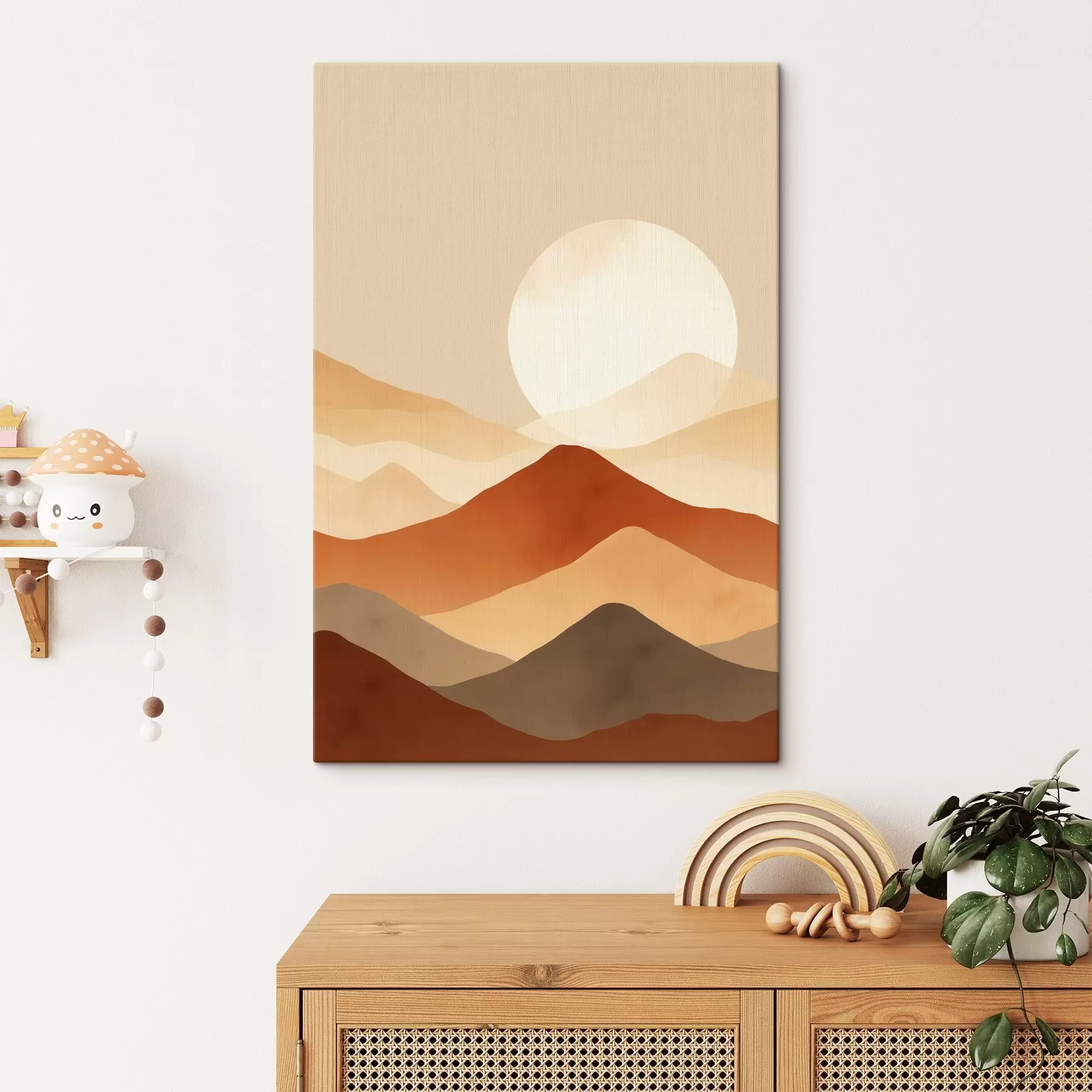 Tablouri Luna uriașă pe fundal s46083