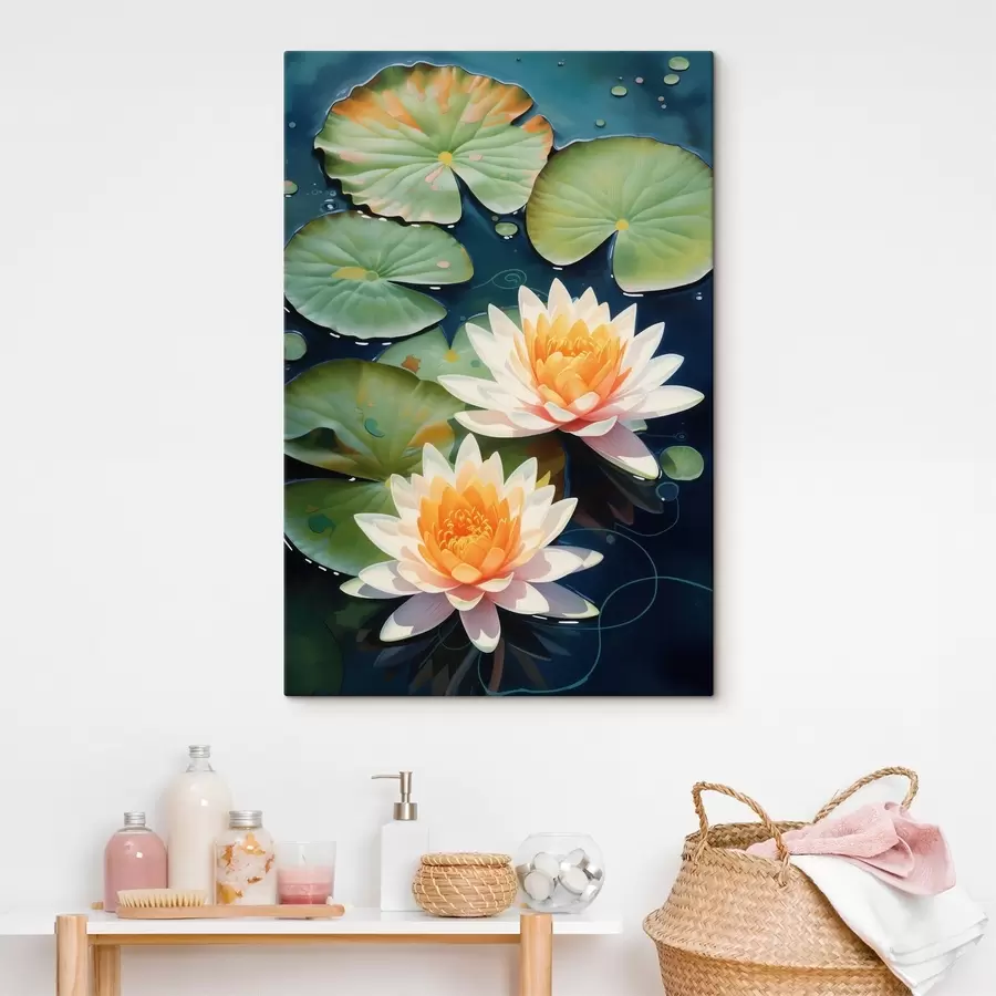 Tablouri Două flori de lotus s46084