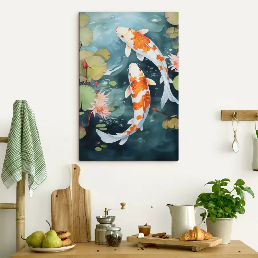 Tablouri Pește într-un iaz s46087