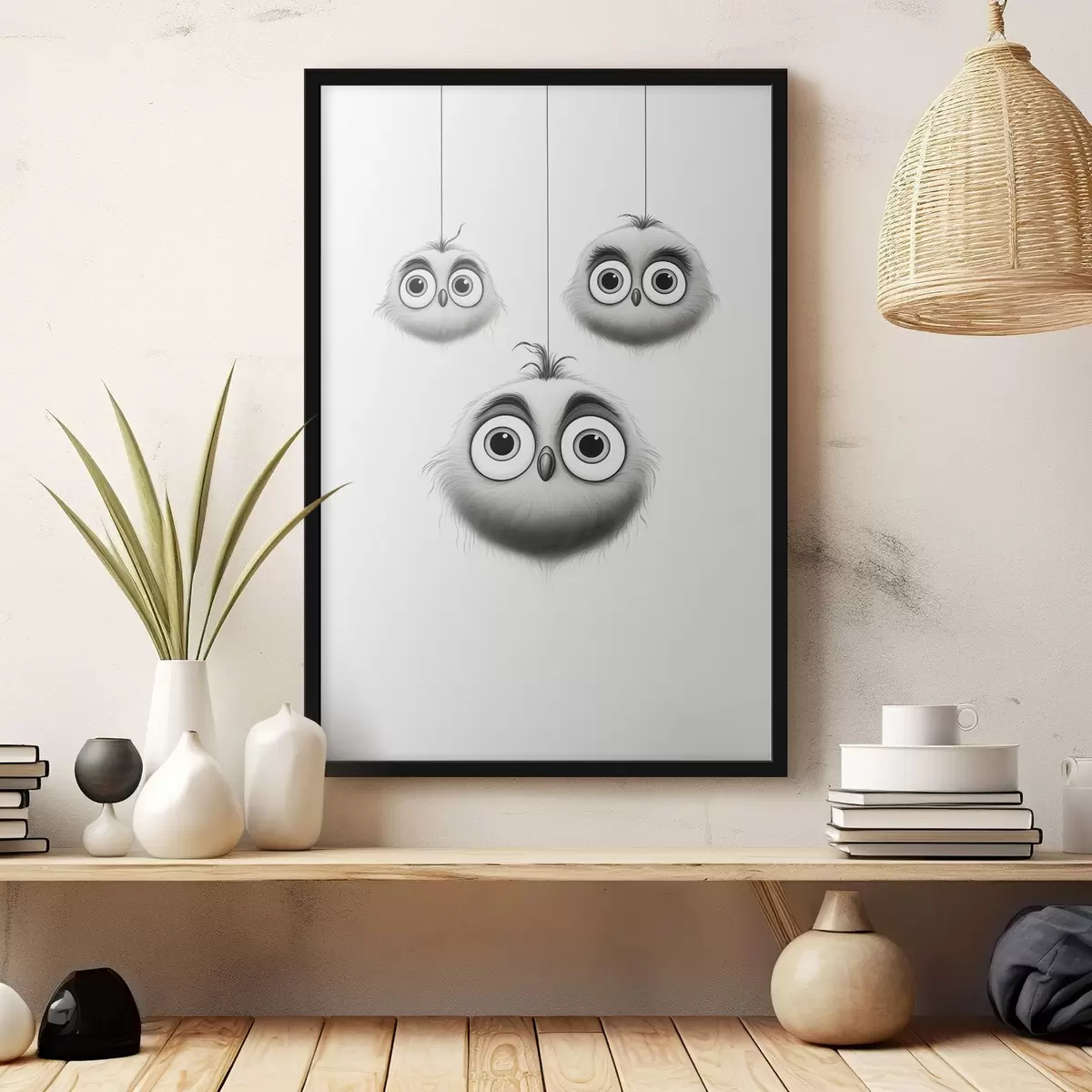 Poster Trei păsări drăguțe f46072