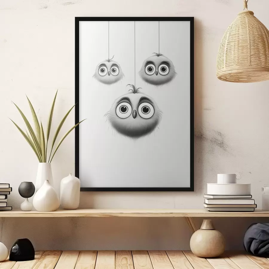 fototapet Trei păsări drăguțe f46072