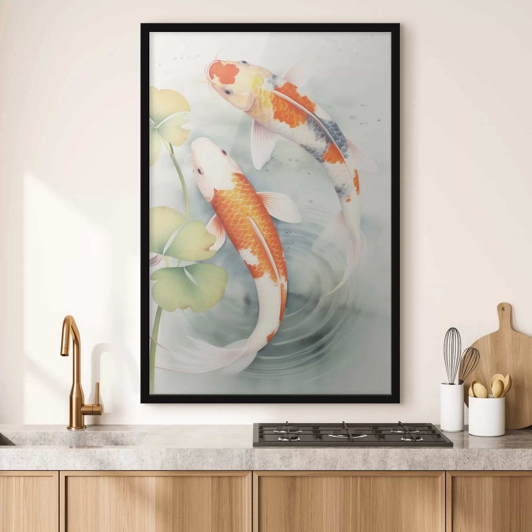 fototapet Doi pești minunați într-un iaz f46086