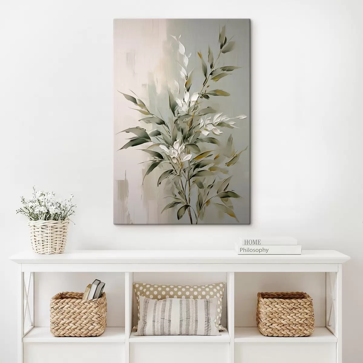 Tablouri Ramură abstractă cu frunze s46135